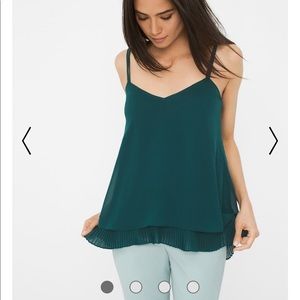 WHBM Pleated Layer Cami - Sold out online